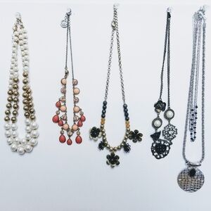 Lot of 5 Vintage to Now Statement Necklaces